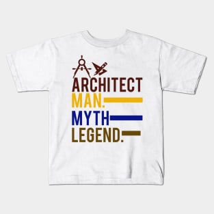 Architect Man Myth Legend Kids T-Shirt